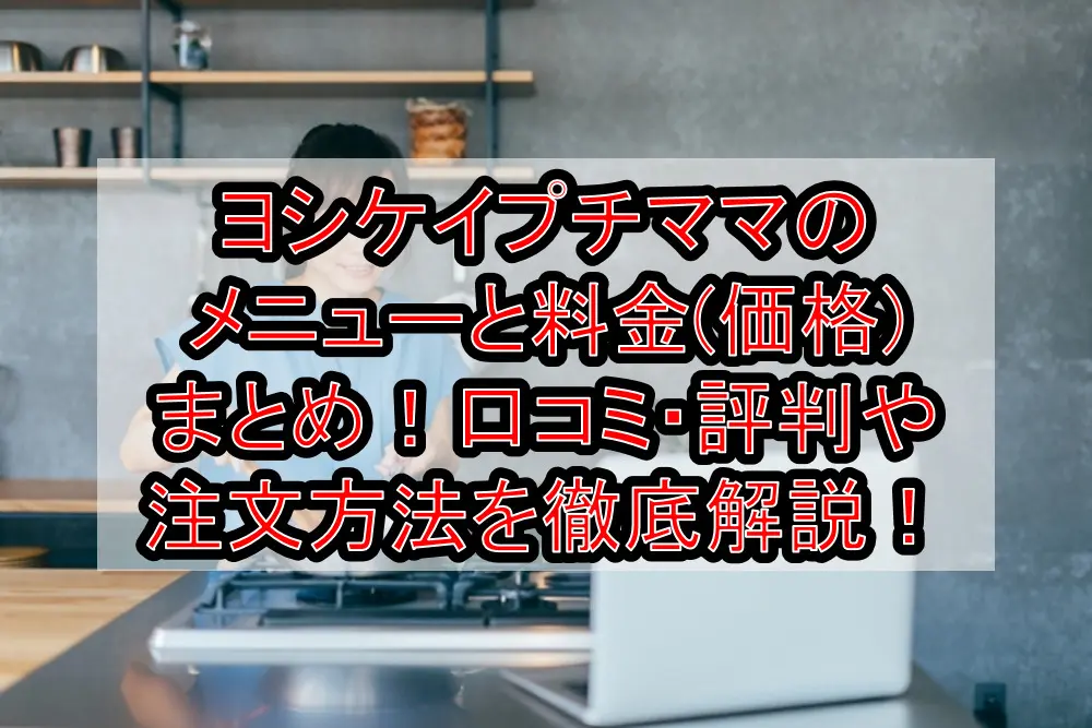 ヨシケイプチママのメニューと料金(価格)まとめ!口コミ・評判や注文方法を徹底解説!