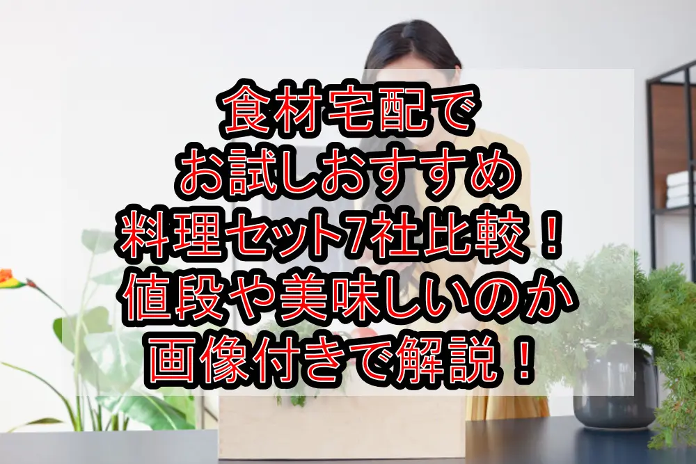 食材宅配でお試しおすすめ料理セット7社比較!値段や美味しいのか画像付きで解説!